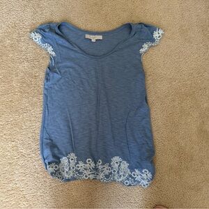 NWOT Ann Taylor loft top. Size small color blue. Never worn and no damages.